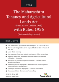  Buy THE MAHARASHTRA TENANCY AND AGRICULTURAL LANDS ACT WITH RULES, 1956
